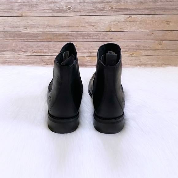 Timberland Women’s Mont Chevalier Chelsea Black Leather Boots - Picture 3 of 7